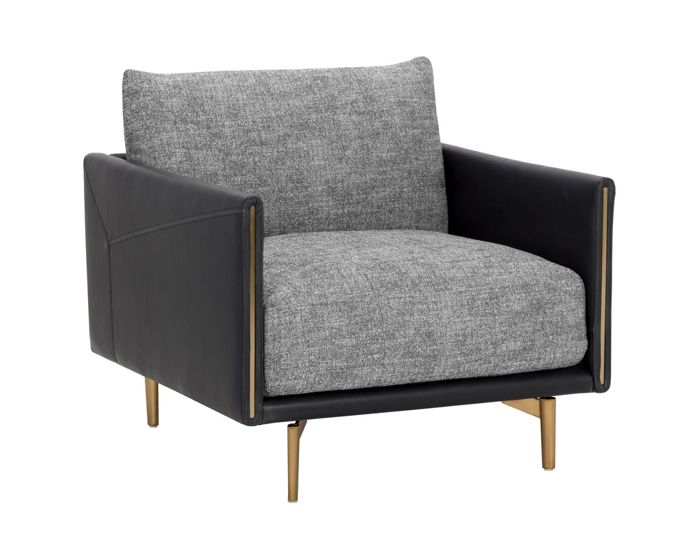 ASHI ARMCHAIR - NASH ZEBRA / COAL BLACK