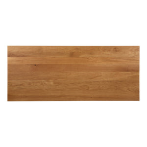 Moe's Profecto Desk in Natural Oak with Steel Frame