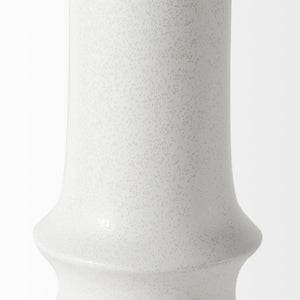 Laforge 17.3H White Ceramic Vase