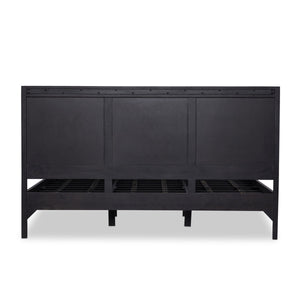 Sydney King Bed - Black Wash