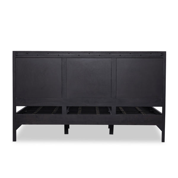 Sydney King Bed - Black Wash
