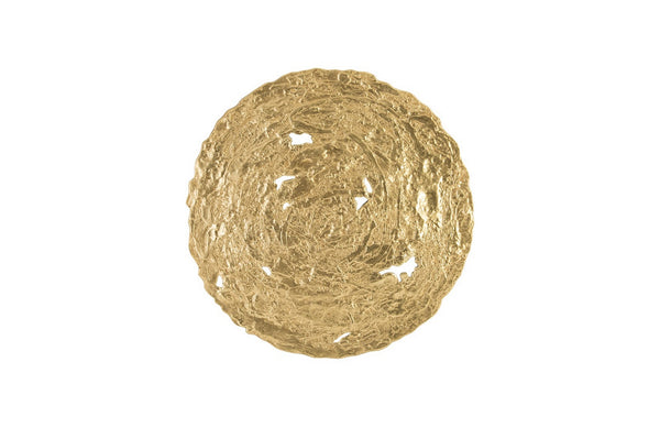 Molten Disc Wall Art, Gold Leaf, MD
