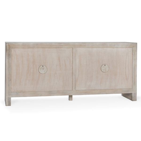 Ledro Solid Wood 4-Drawer Cabinet in Cream