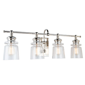 Castara 4 Light Wall Light AC11594PN in Polished Nickel