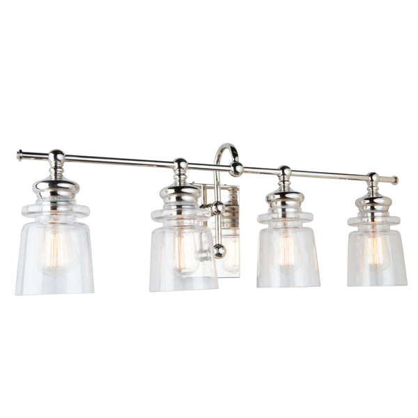 Castara 4 Light Wall Light AC11594PN in Polished Nickel