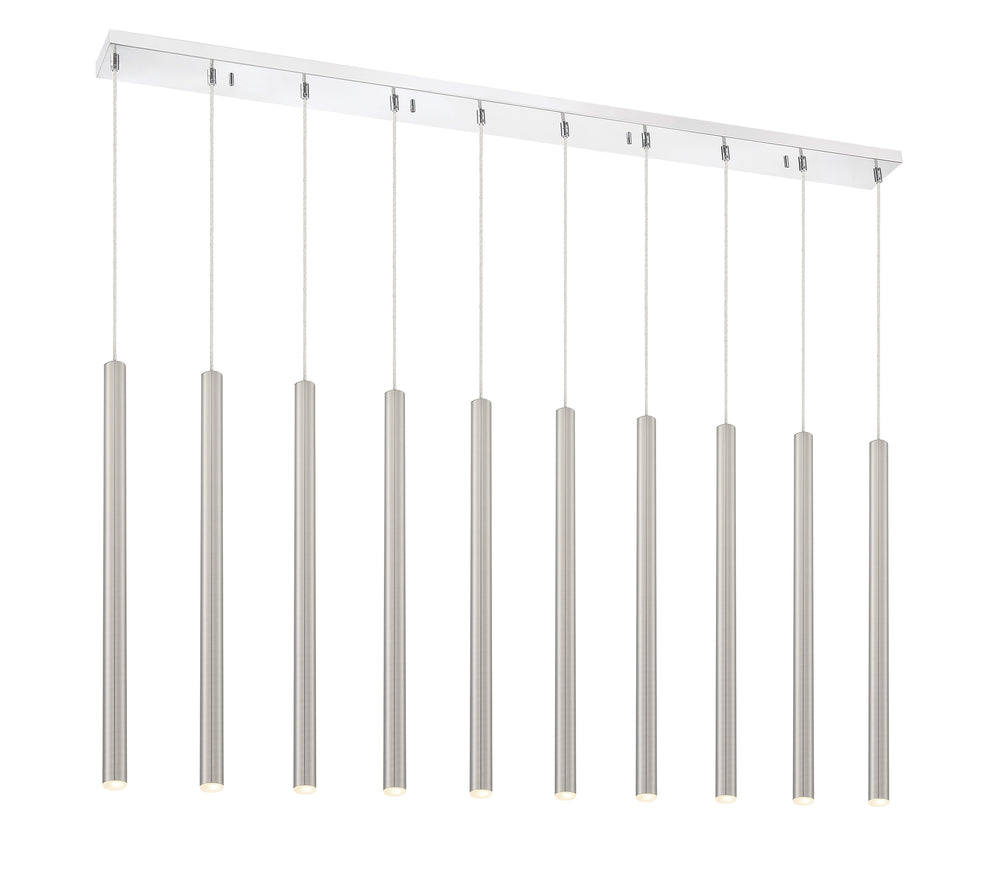 Forest 10 Light Island/Billiard in Chrome Finish