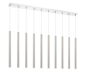 Forest 10 Light Island/Billiard in Chrome Finish