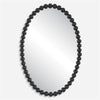 Serna Black Oval Mirror