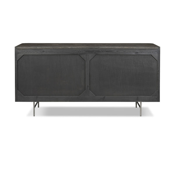 Fletcher 6 Drawer Dresser - Distressed Black