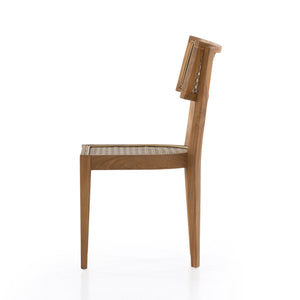 Britt Outdoor Dining Chair In Natural Teak