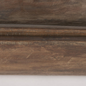Athena Set of 2 Extra Large Medium Brown Reclaimed Wood Trays