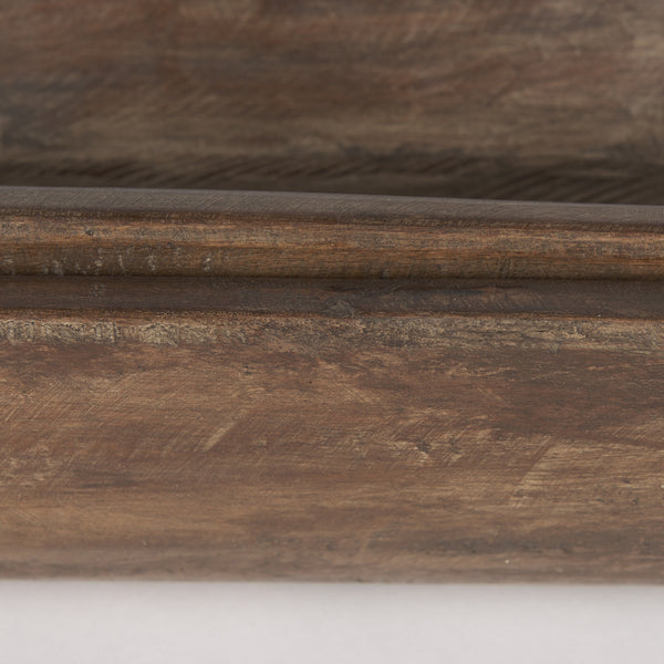 Athena Set of 2 Extra Large Medium Brown Reclaimed Wood Trays