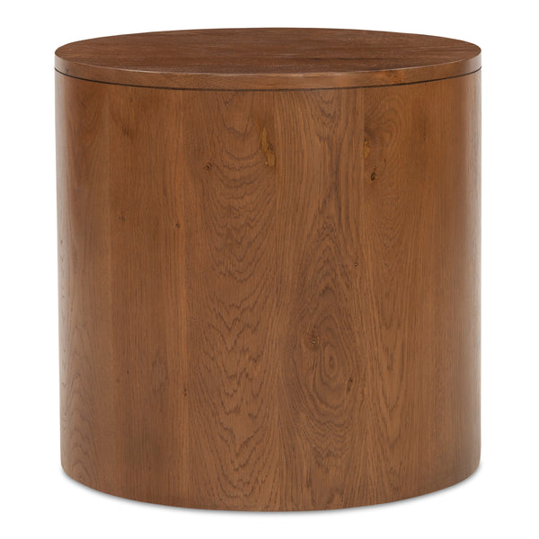 Theo One Drawer Nightstand in Brown Oak