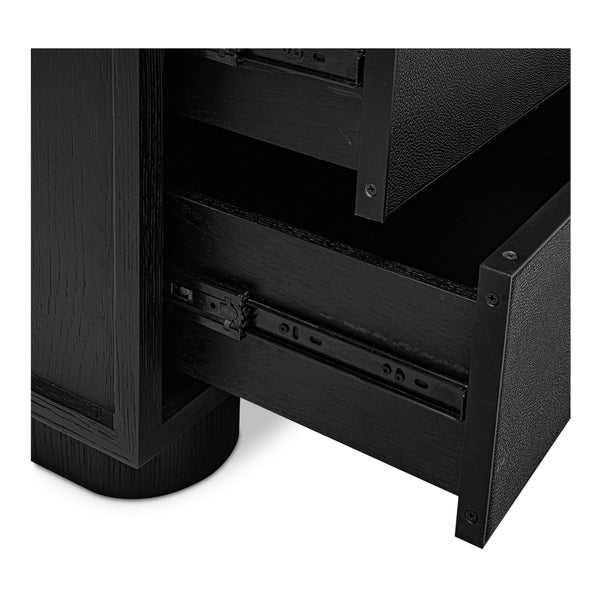 Moe's Marcelle Nightstand in Black Oak