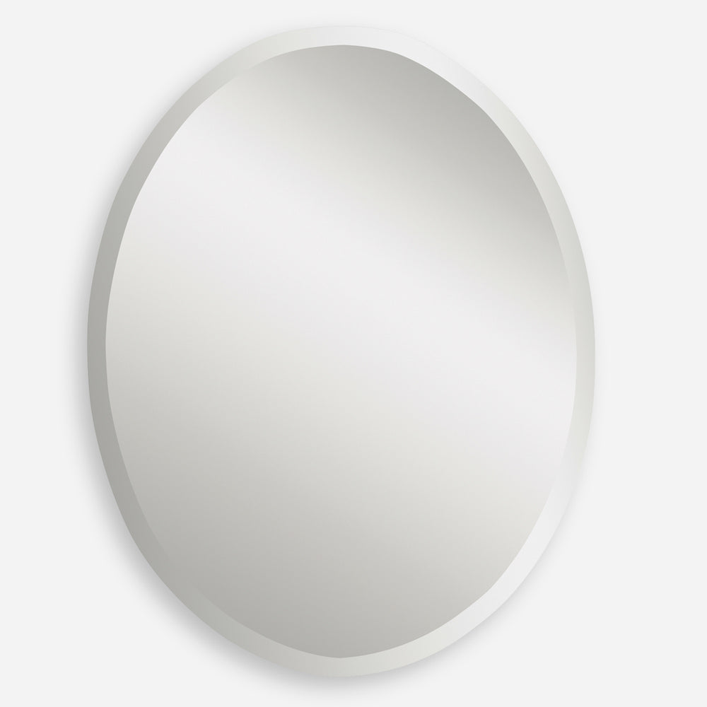 Frameless Vanity Oval Mirror