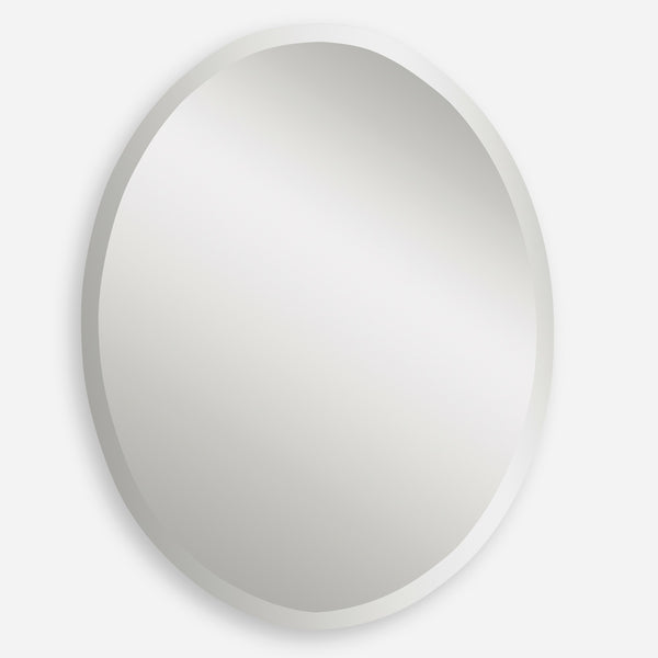 Frameless Vanity Oval Mirror