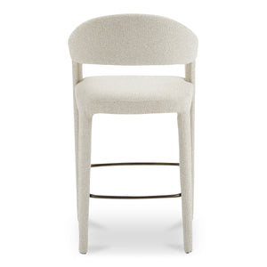 Moe's Martens Bar Stool with Armrests Beige