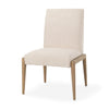 Palisades Cream Upholstery w/ Solid Wood Armless Dining Chair
