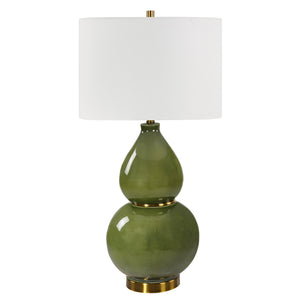 Gourd Green Table Lamp