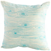 Pillow Cover | Turquoise & White - 18 x 18