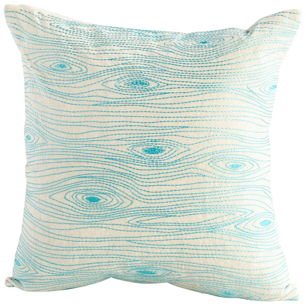 Pillow Cover | Turquoise & White - 18 x 18