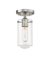 Delaney 1 Light Flush Mount in Brushed Nickel Finish