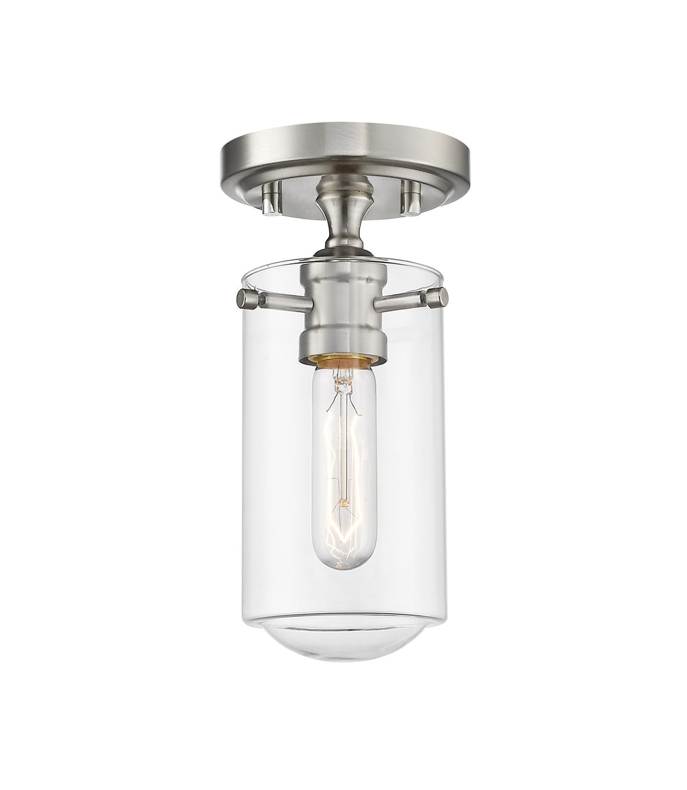 Delaney 1 Light Flush Mount in Brushed Nickel Finish