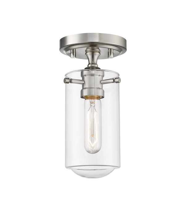 Delaney 1 Light Flush Mount in Brushed Nickel Finish