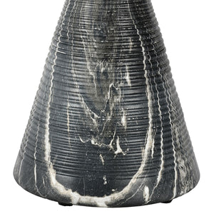 Fern Outdoor Round Accent Table - Black