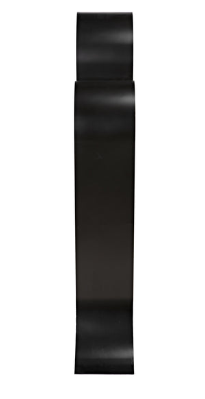Zaha Industrial Steel Bookcase in Matte Black