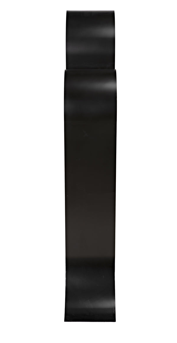 Zaha Industrial Steel Bookcase in Matte Black