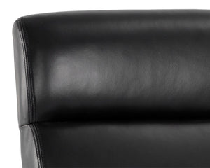 COLLIN OFFICE CHAIR - BROWN - CORTINA BLACK LEATHER