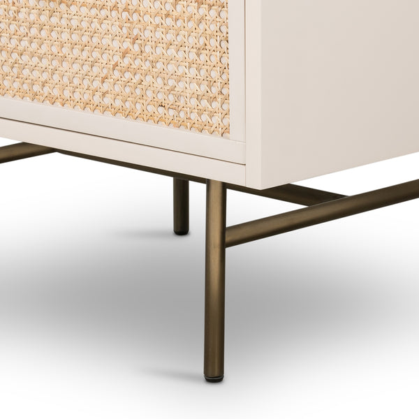 Luella Nightstand In Matte Alabaster