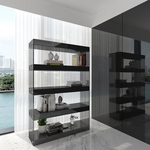 Reese Curio Unit in Grey High Gloss