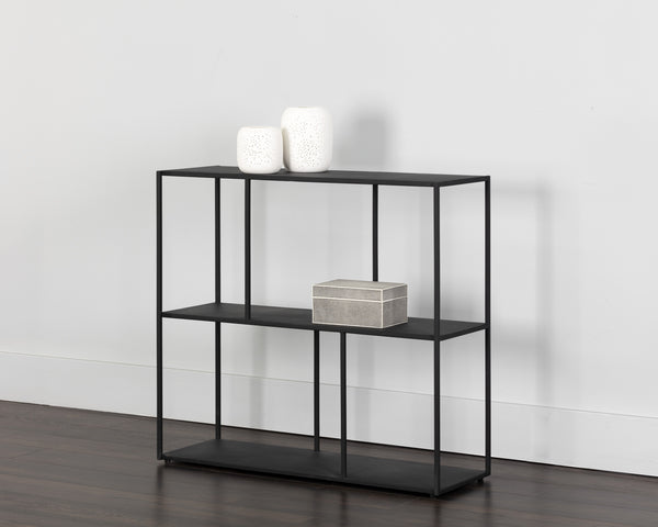 Eiffel Low Bookcase - Medium - Black