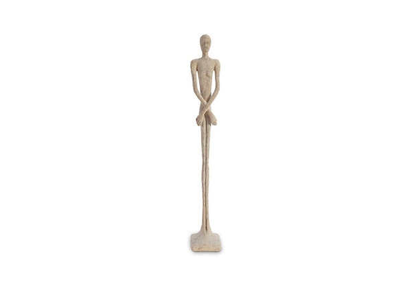 Skinny Male Sculpture, Roman Stone, Small
