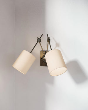 Compass Wall Sconce In Black Iron