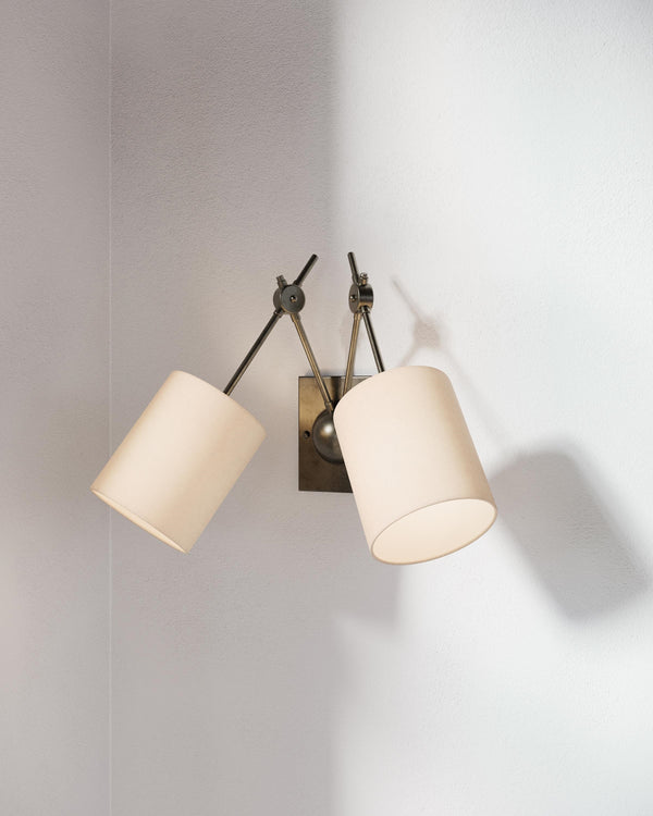Compass Wall Sconce In Black Iron