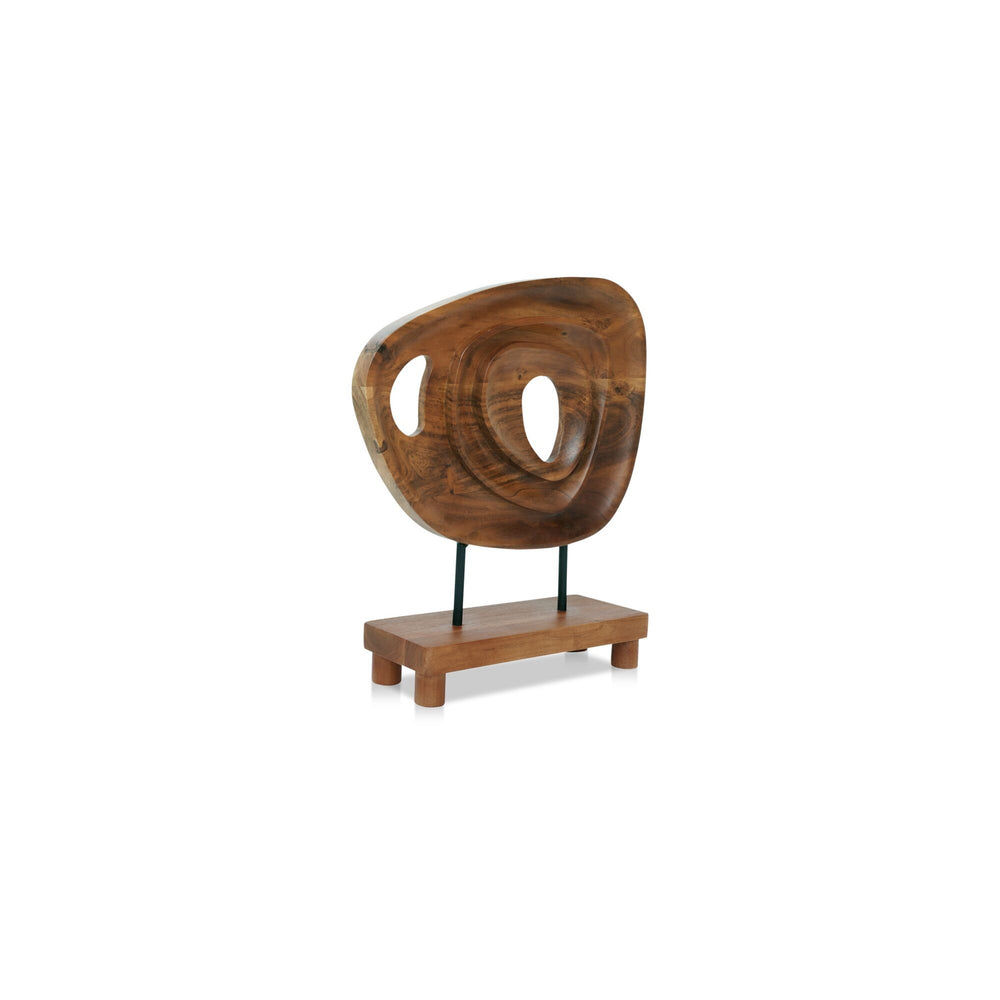 Saddler Natural Acacia Sculpture