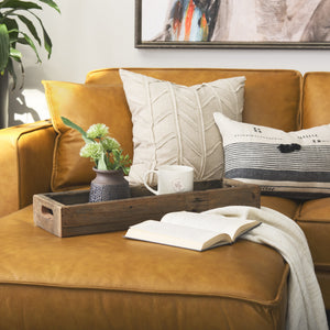 Vernon (Small) 24L x 7W Brown Reclaimed Wood Tray