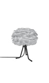 Eos 13" H Table Lamp in Grey with Black Adjustable Base