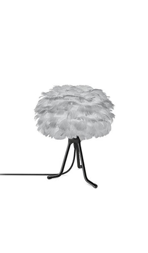 Eos 13" H Table Lamp in Grey with Black Adjustable Base