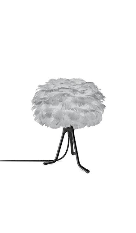 Eos 13" H Table Lamp in Grey with Black Adjustable Base