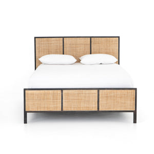 Sydney Queen Bed in Black Wash