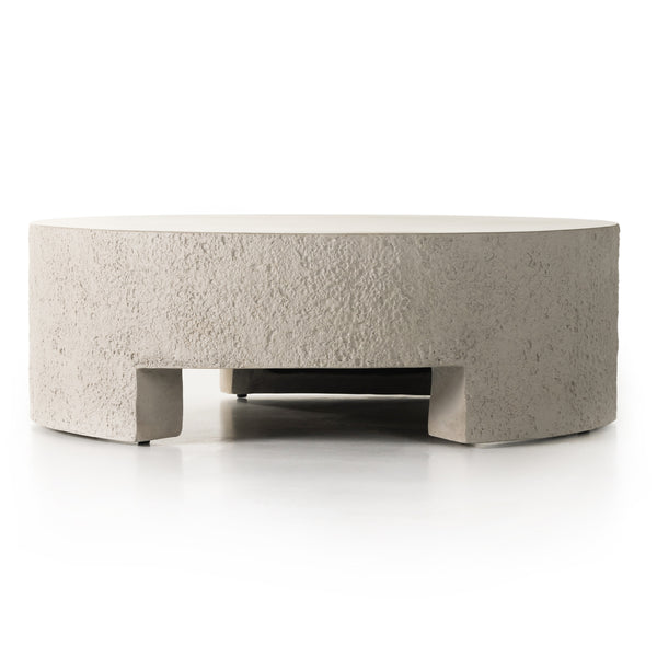 Kember Outdoor Coffee Table In Blanc White