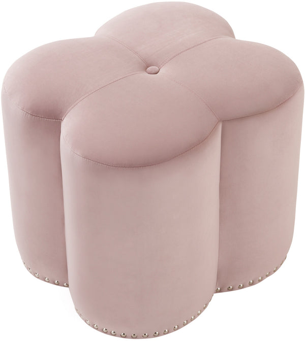 Jody Ottoman In Pink Velvet