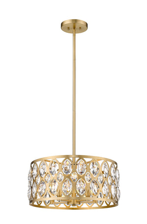Dealey 5 Light Chandelier in Heirloom Brass Finish