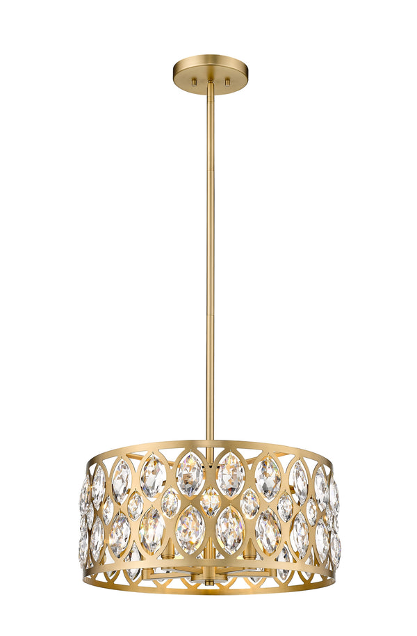 Dealey 5 Light Chandelier in Heirloom Brass Finish