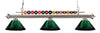 Shark 3 Light Billiard Light in Brushed Nickel Finish
