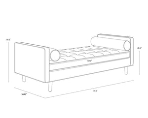 DONNIE BENCH - NATURAL - MINA IVORY
